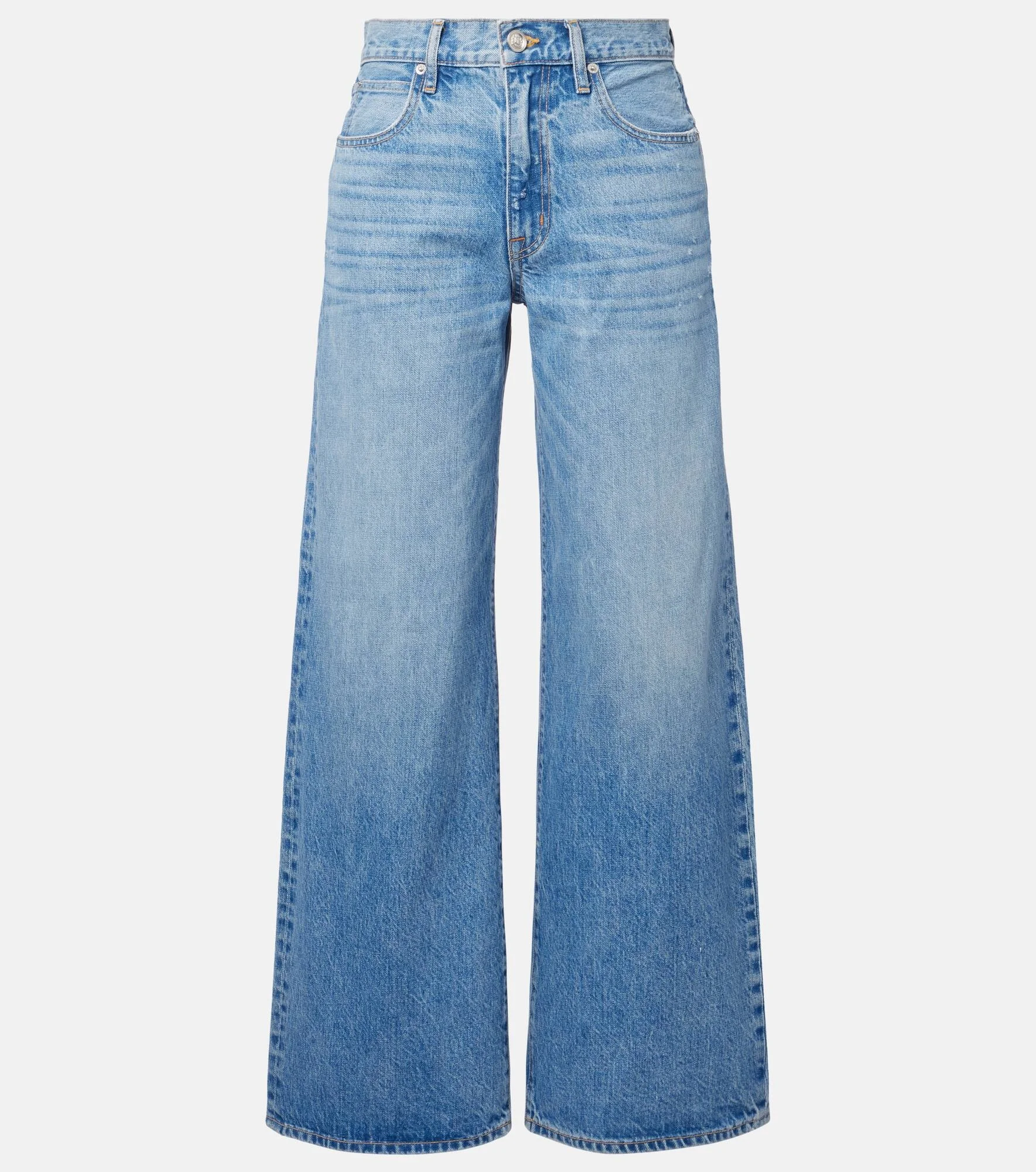 Selena mid-rise wide-leg jeans - 1