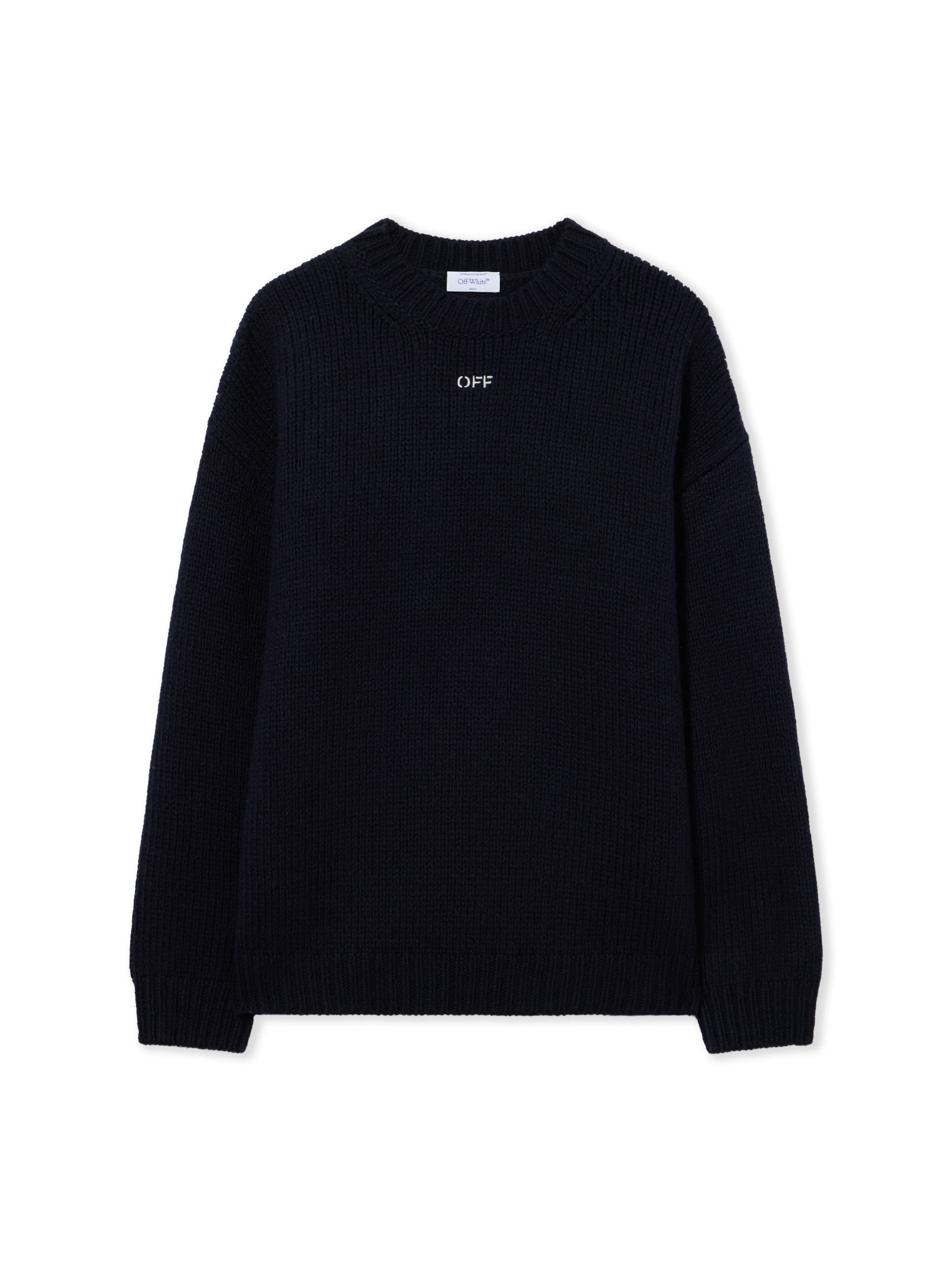 Maxi Arrow Embroidered Knit Crewneck - 1