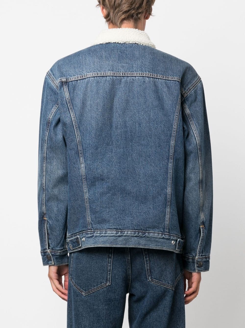 Type III faux shearling-trim denim jacket - 4