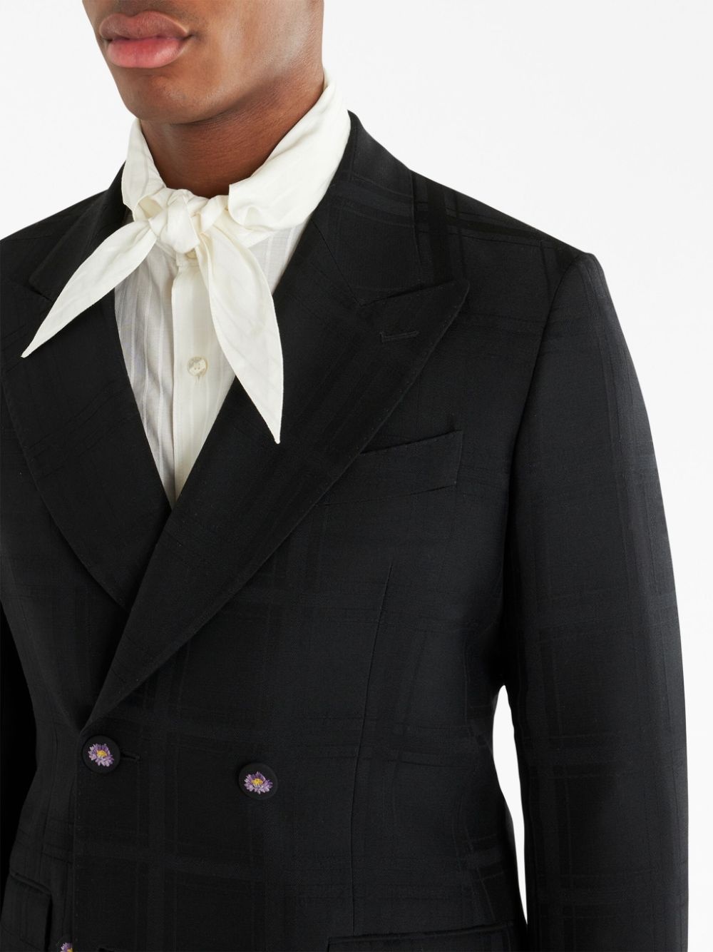 wool double-breast jacket - 5