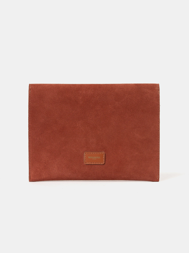The Twist Lock Pouch - Cinnamon with Suede 5