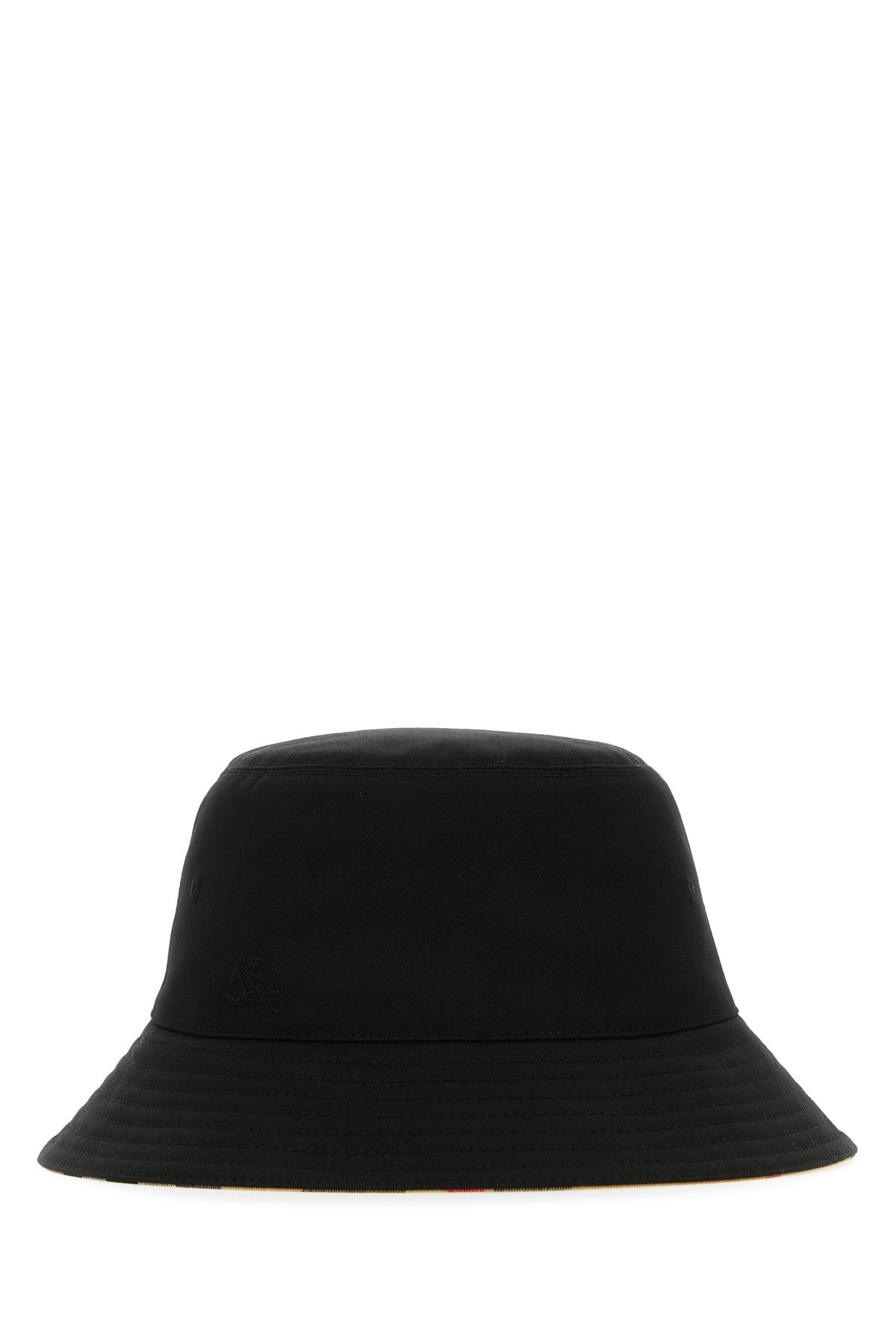 Black polyester blend bucket hat - 1