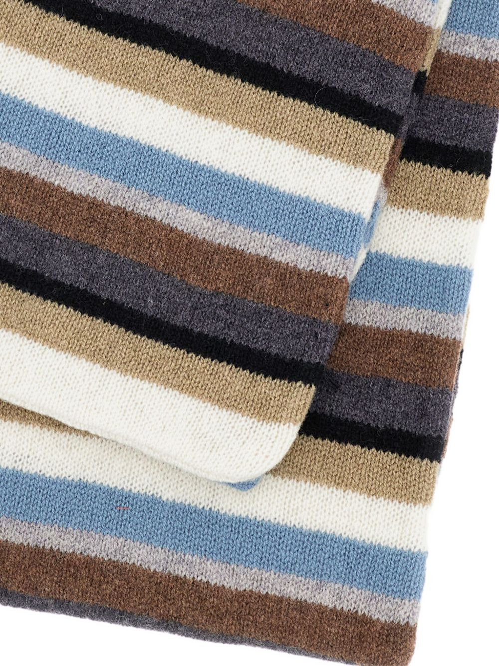 striped wool scarf - 2