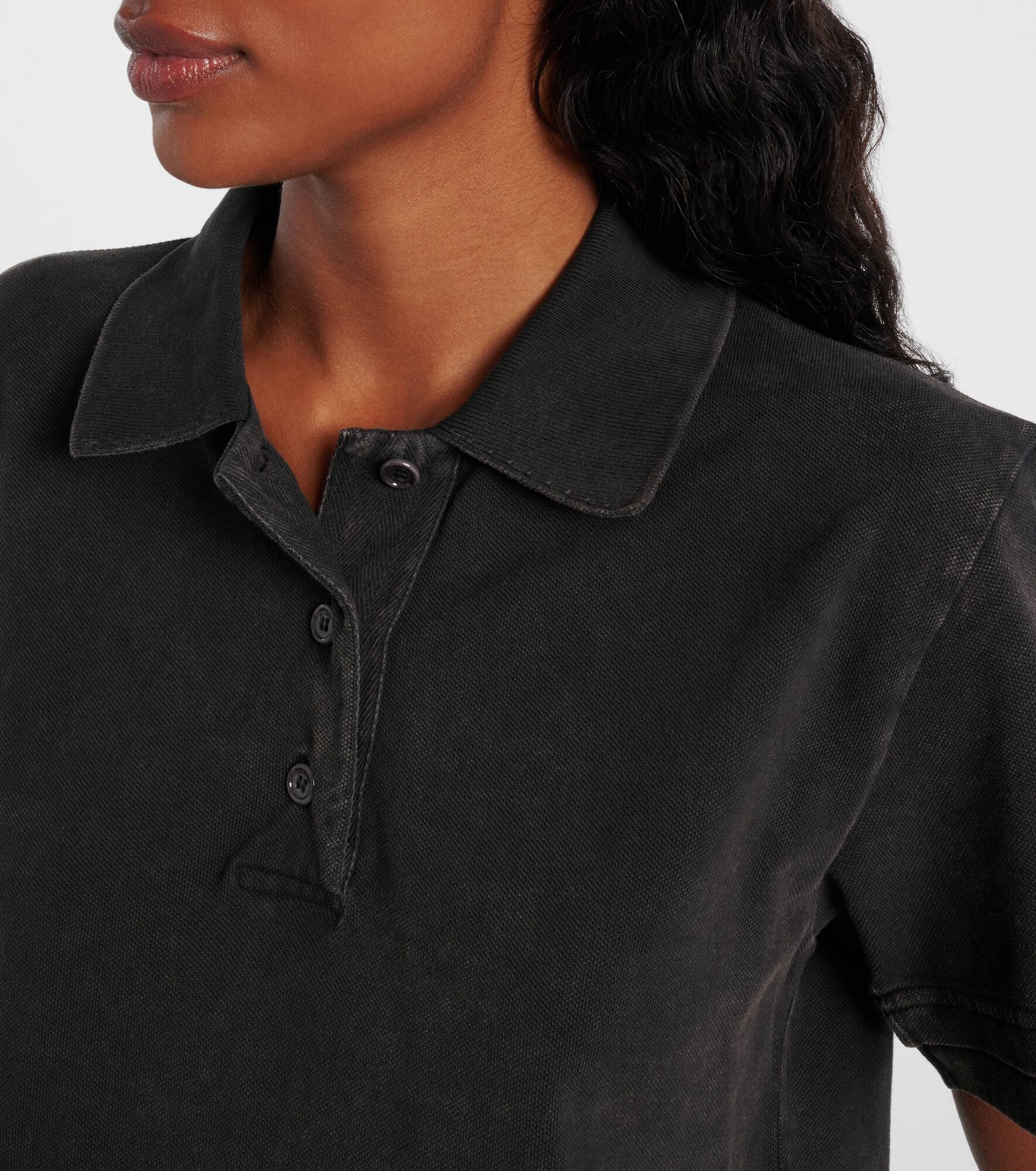 Cotton piqué polo shirt - 4