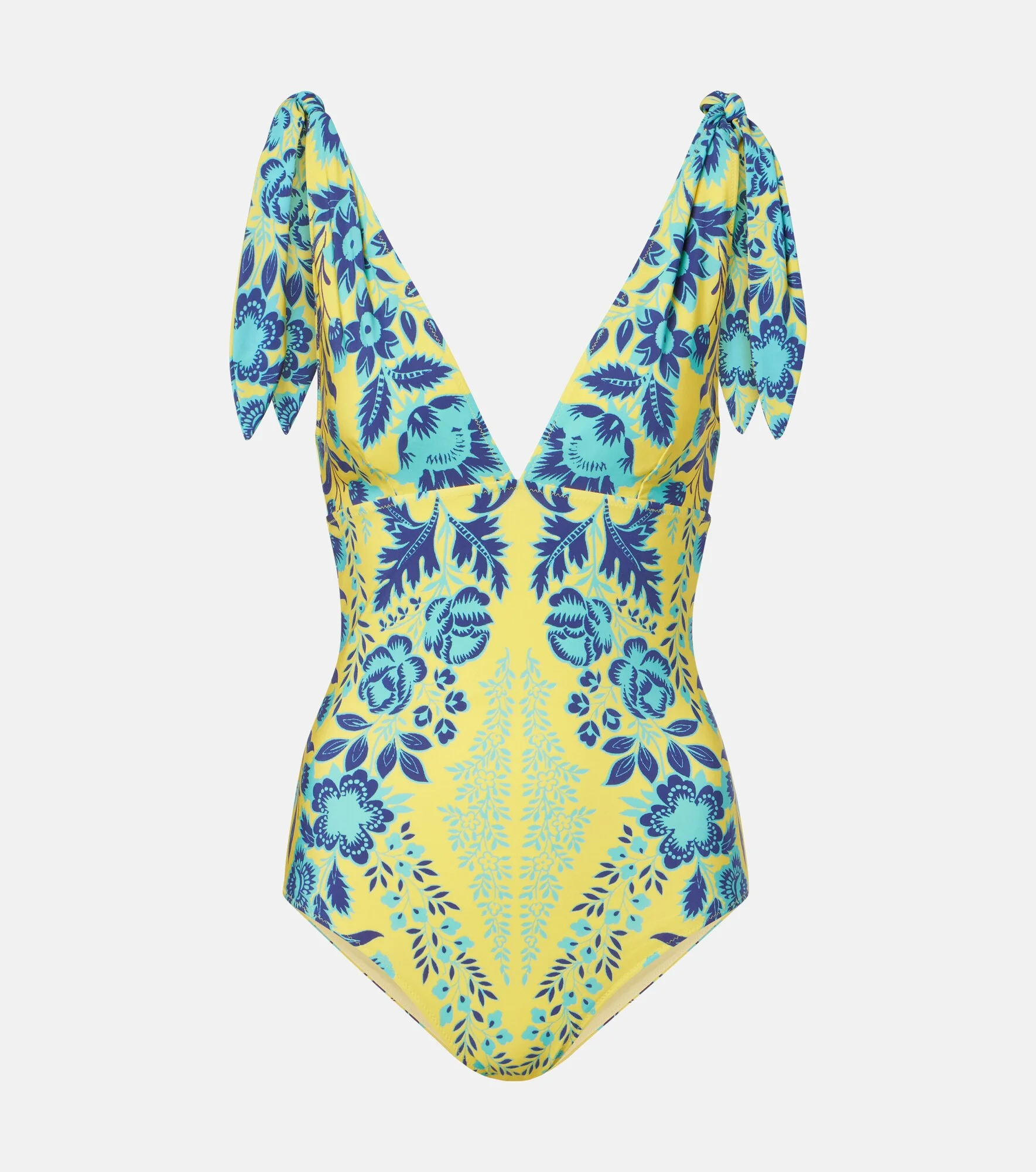 Floral swimsuit - 1