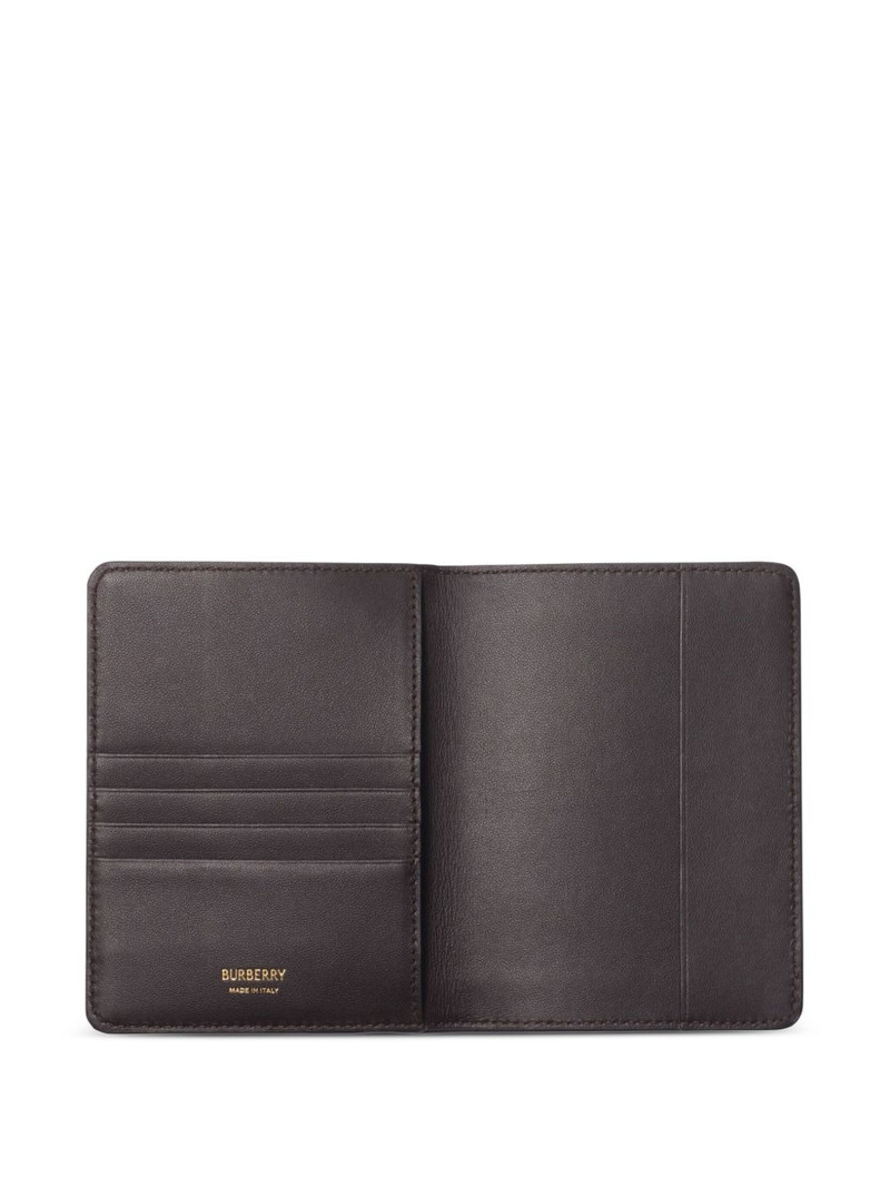 Burberry check-pattern wallet outlook