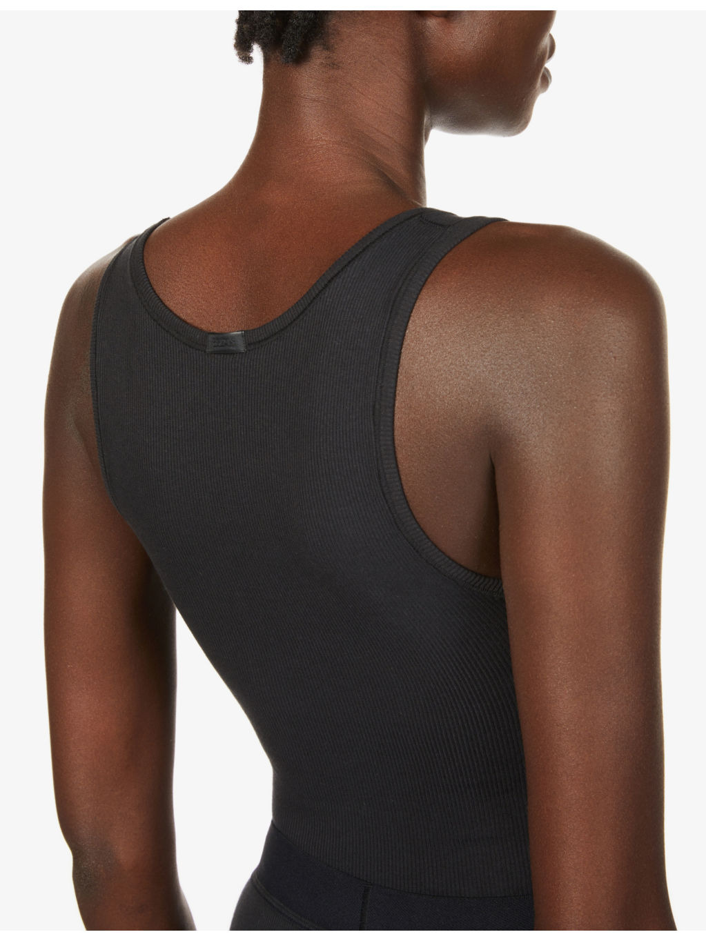 Ribbed stretch-cotton tank top - 5