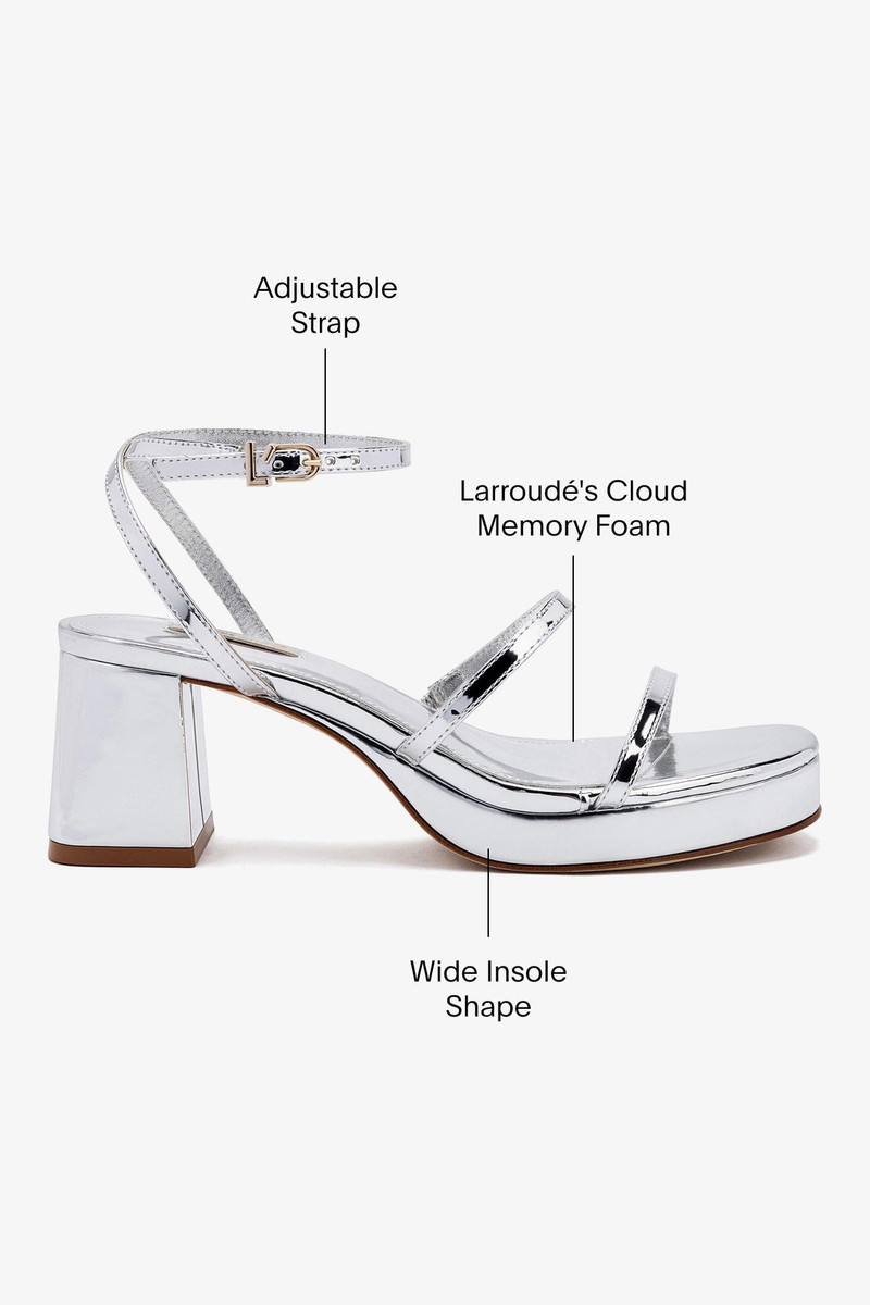 Gio Sandal In Silver Specchio 5
