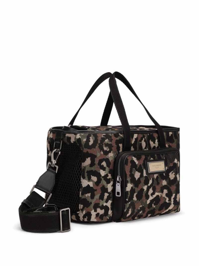 leopard-print pet carry bag - 6