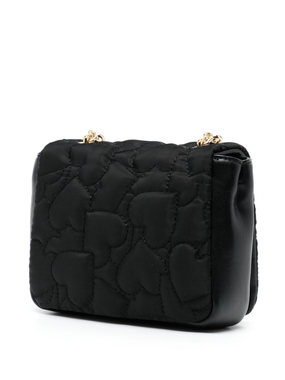 logo-plaque quilted crossbody bag - 3