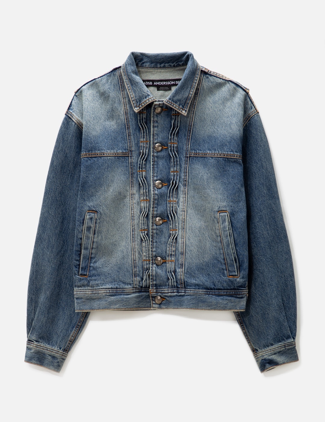 Andersson Bell WAVE DENIM BOMBER JACKET | REVERSIBLE