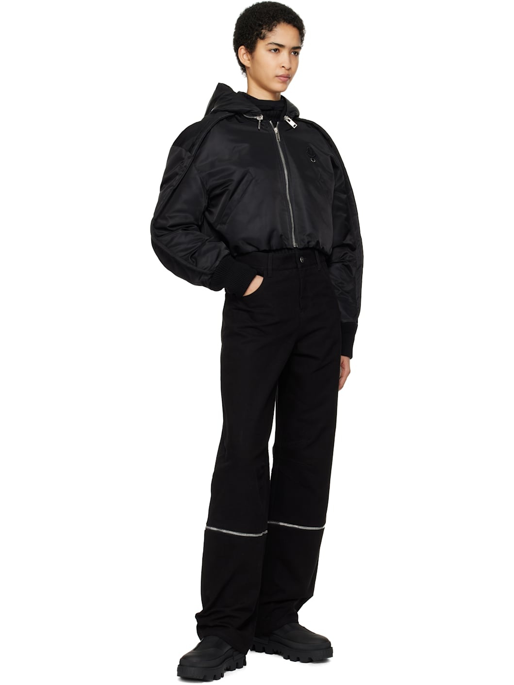Moncler x Willow Smith Black Canvas Trousers - 5