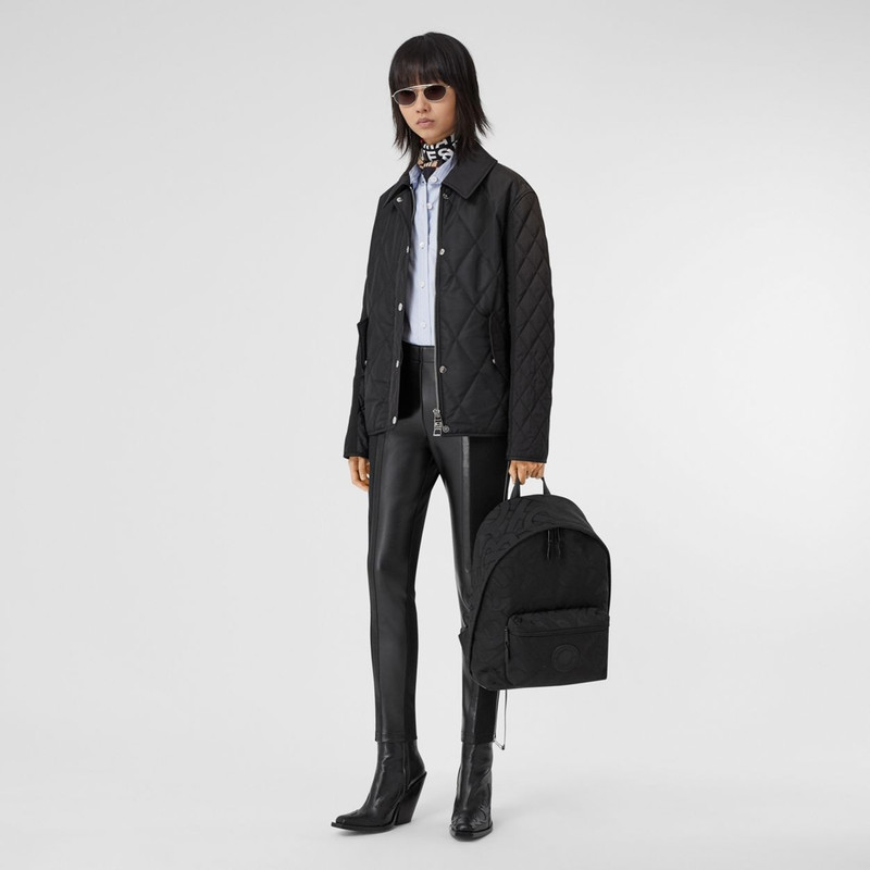 Monogram Recycled Polyester Jacquard Backpack 7