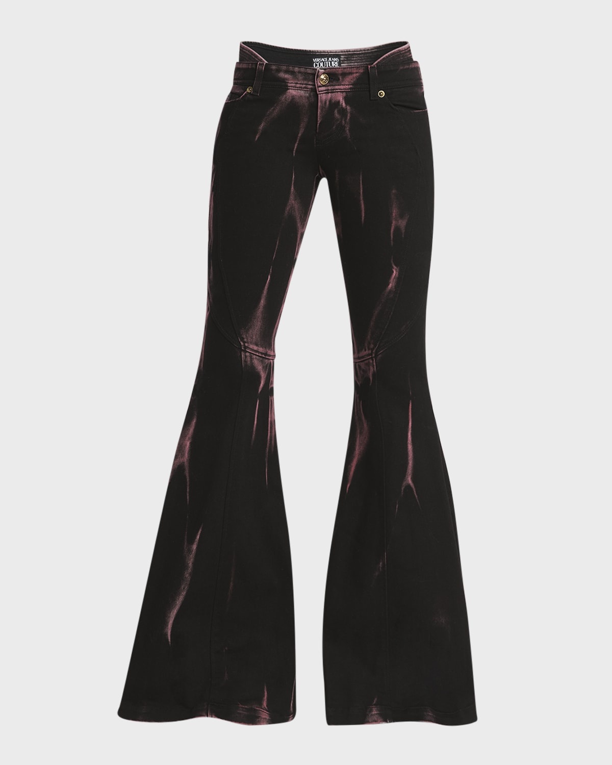 Low-Rise Flare Jeans - 1