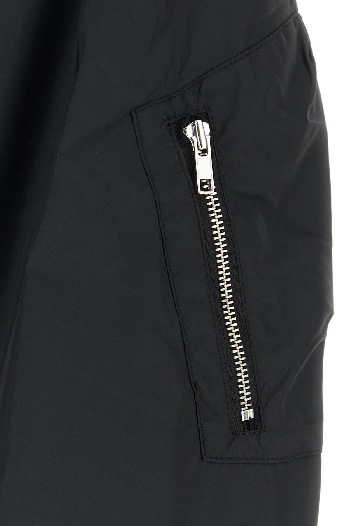Black polyester coat - 3