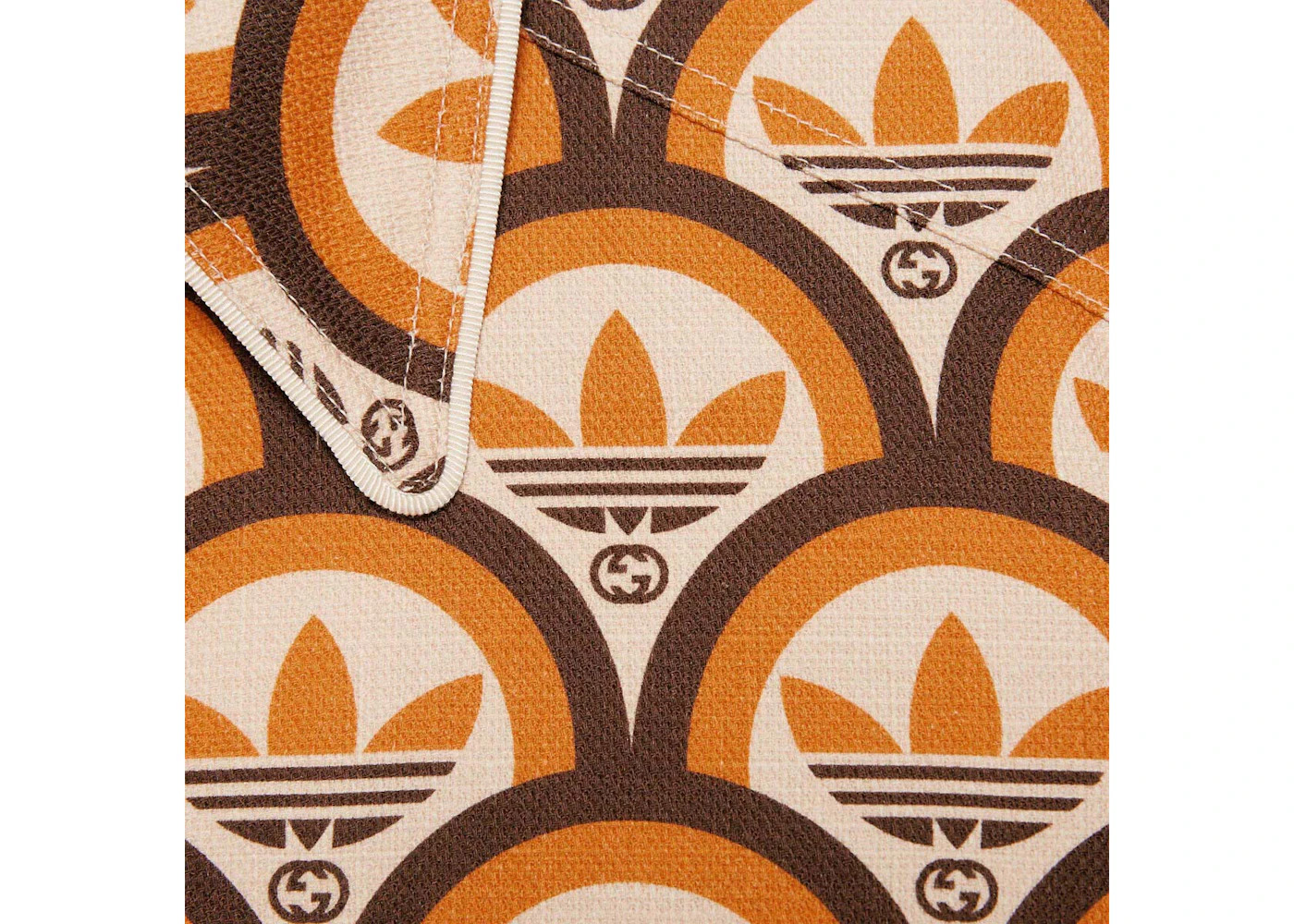 Gucci x adidas Interlocking G And Trefoil Jacket Beige/Brown - 2