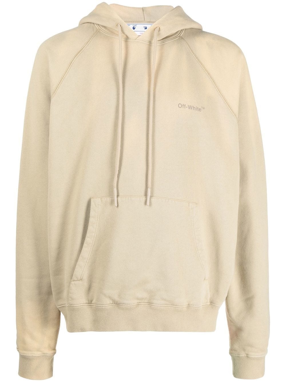 logo-print drawstring hoodie - 1