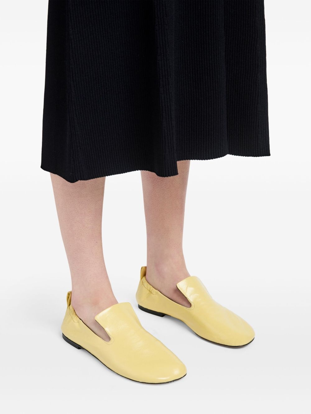 glove ruched loafers - 5