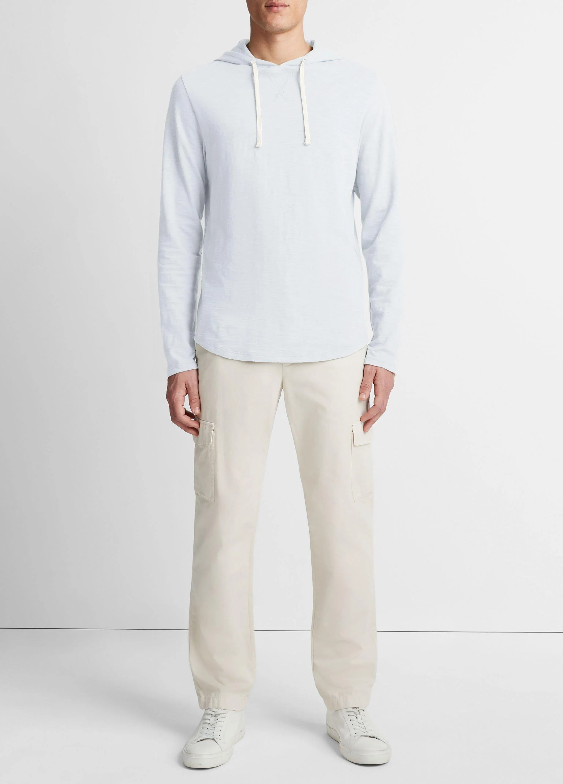Textured Cotton Hoodie - 1
