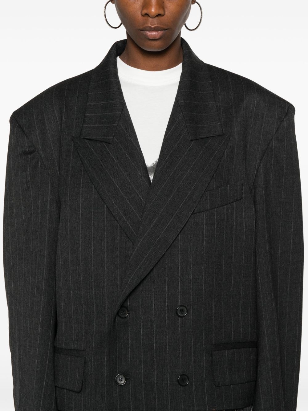 pinstripe blazer - 5