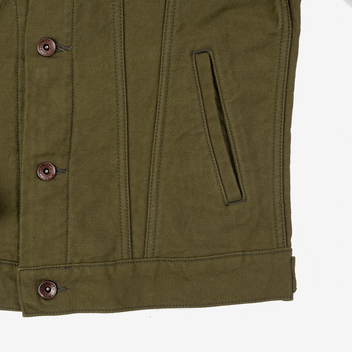 12oz Moleskin Modified Type III Jacket - Olive - 10