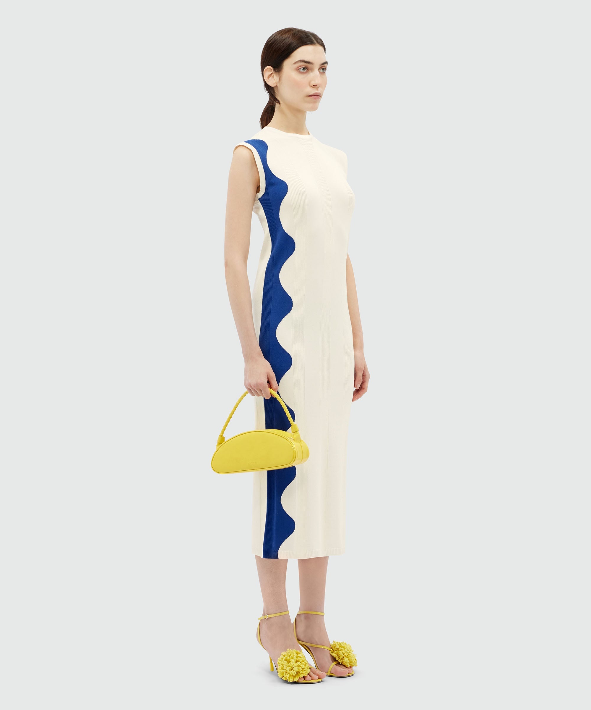 Colorblock knit midi dress - 4