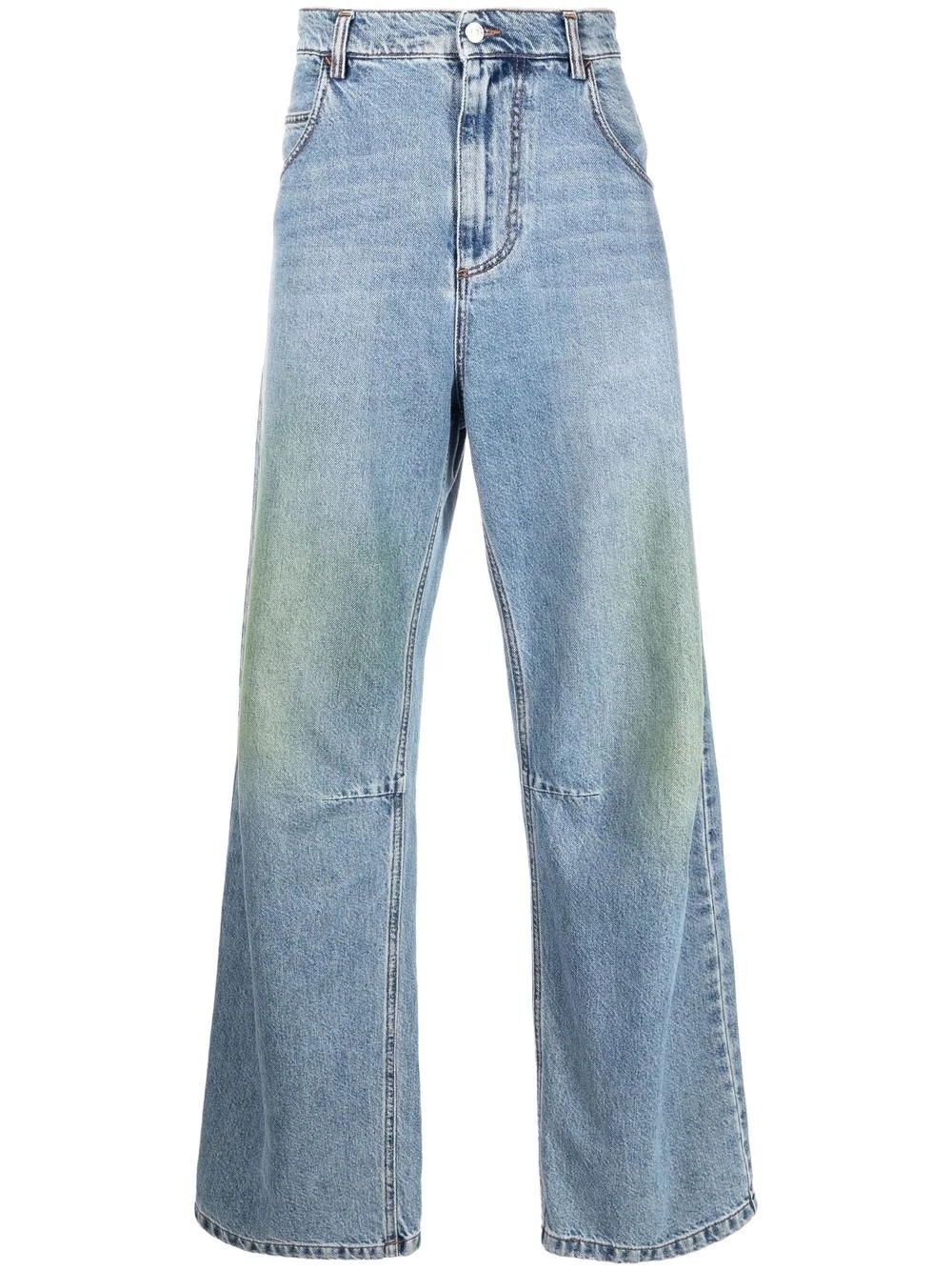 distressed-effect loose-fit jeans - 1