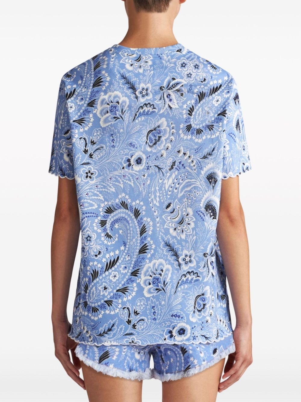 bandana-print cotton T-shirt - 4