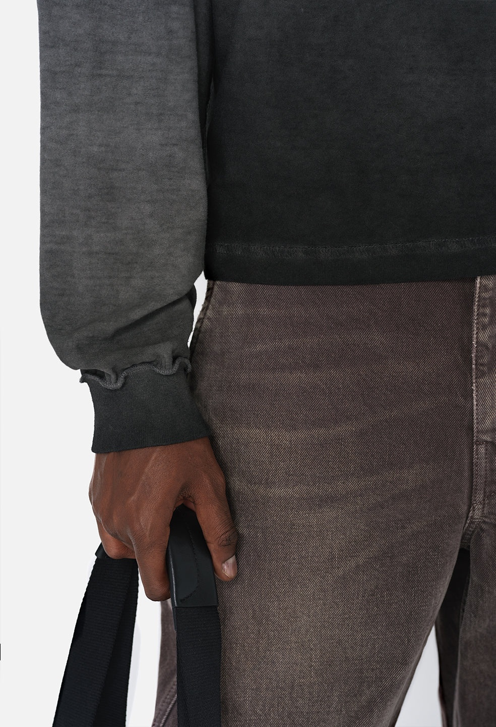 REVERSED CROPPED LS TEE - 7