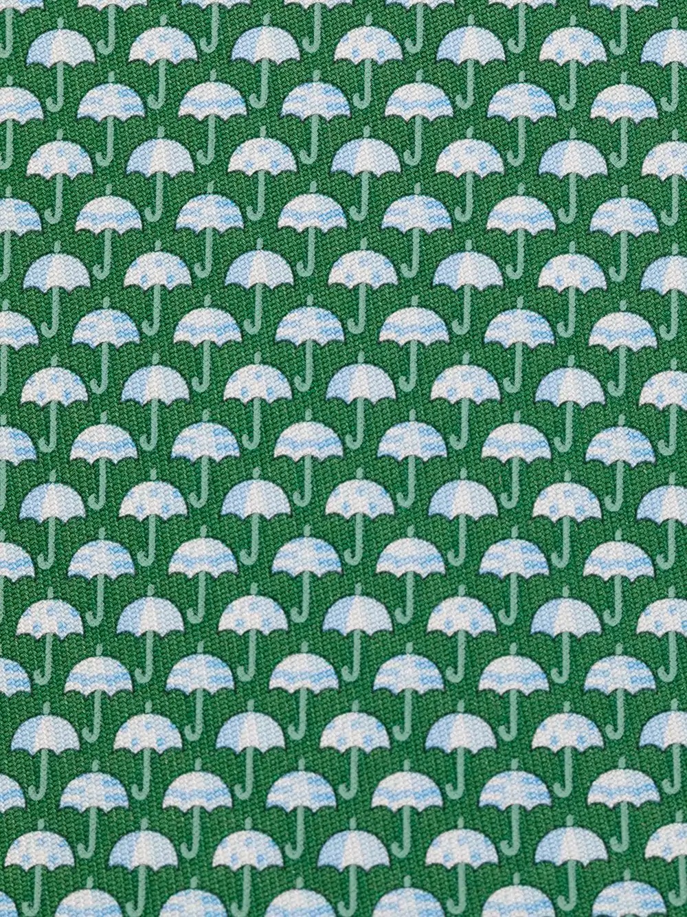 umbrella print silk tie - 2