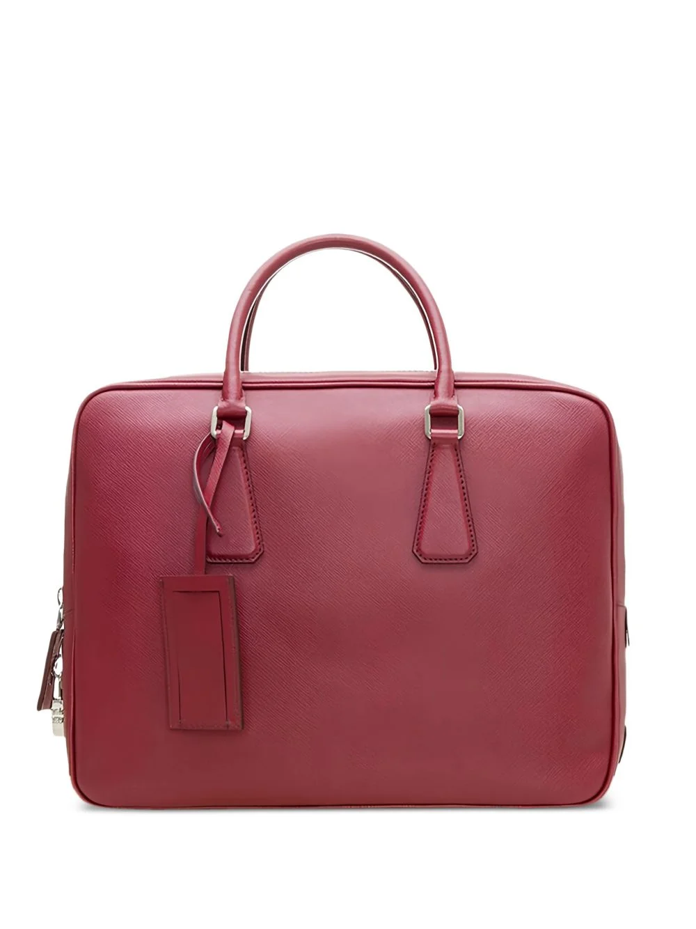 top-handles leather briefcase - 1