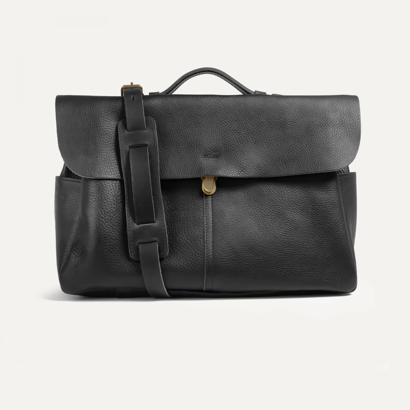 Bleu de Chauffe SATCHEL BAG CHARLES  -  BLACK outlook