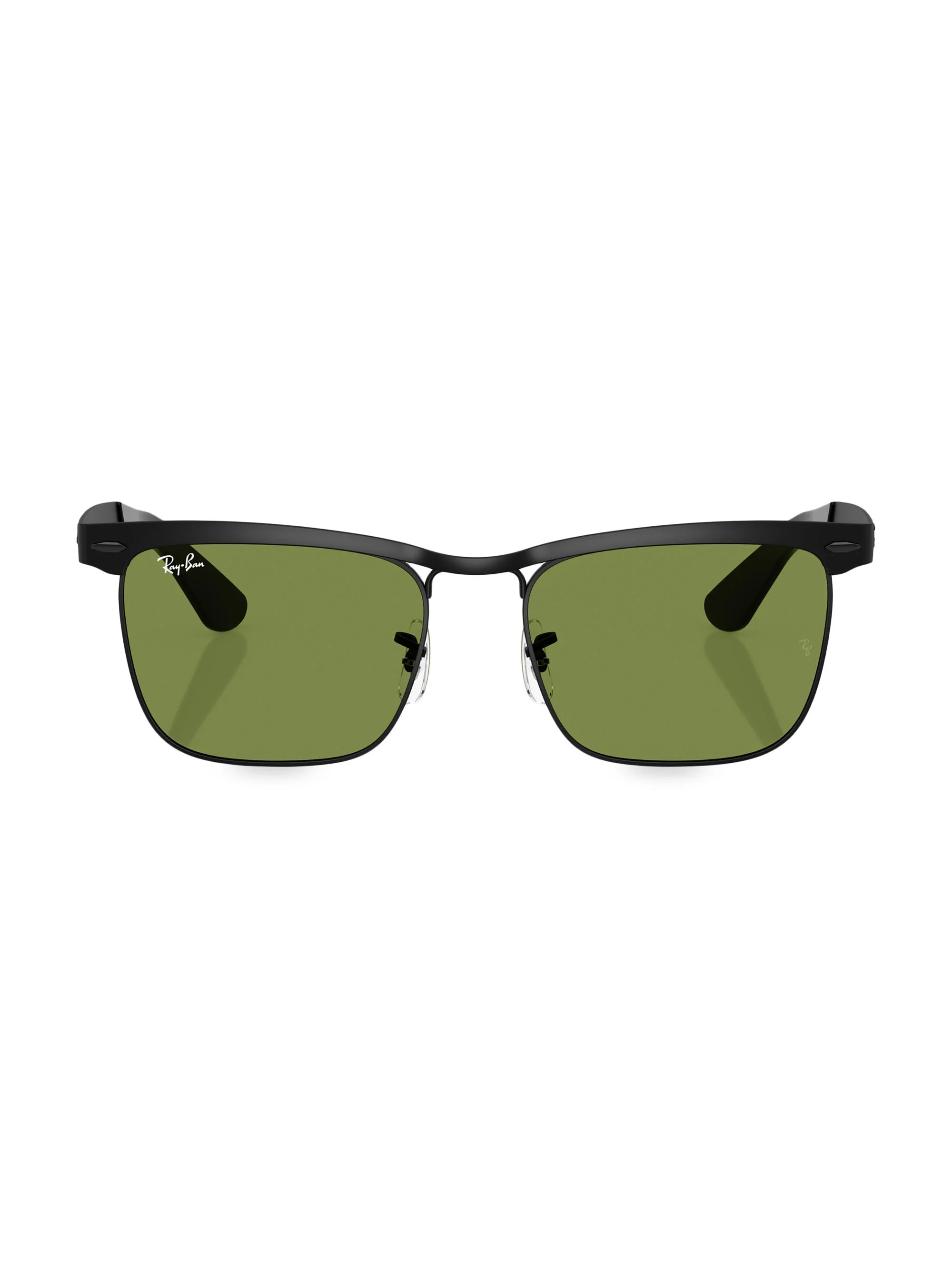 Men's RB3875 Wayfarer Deluxe 56MM Square Sunglasses - Matte Black - 1