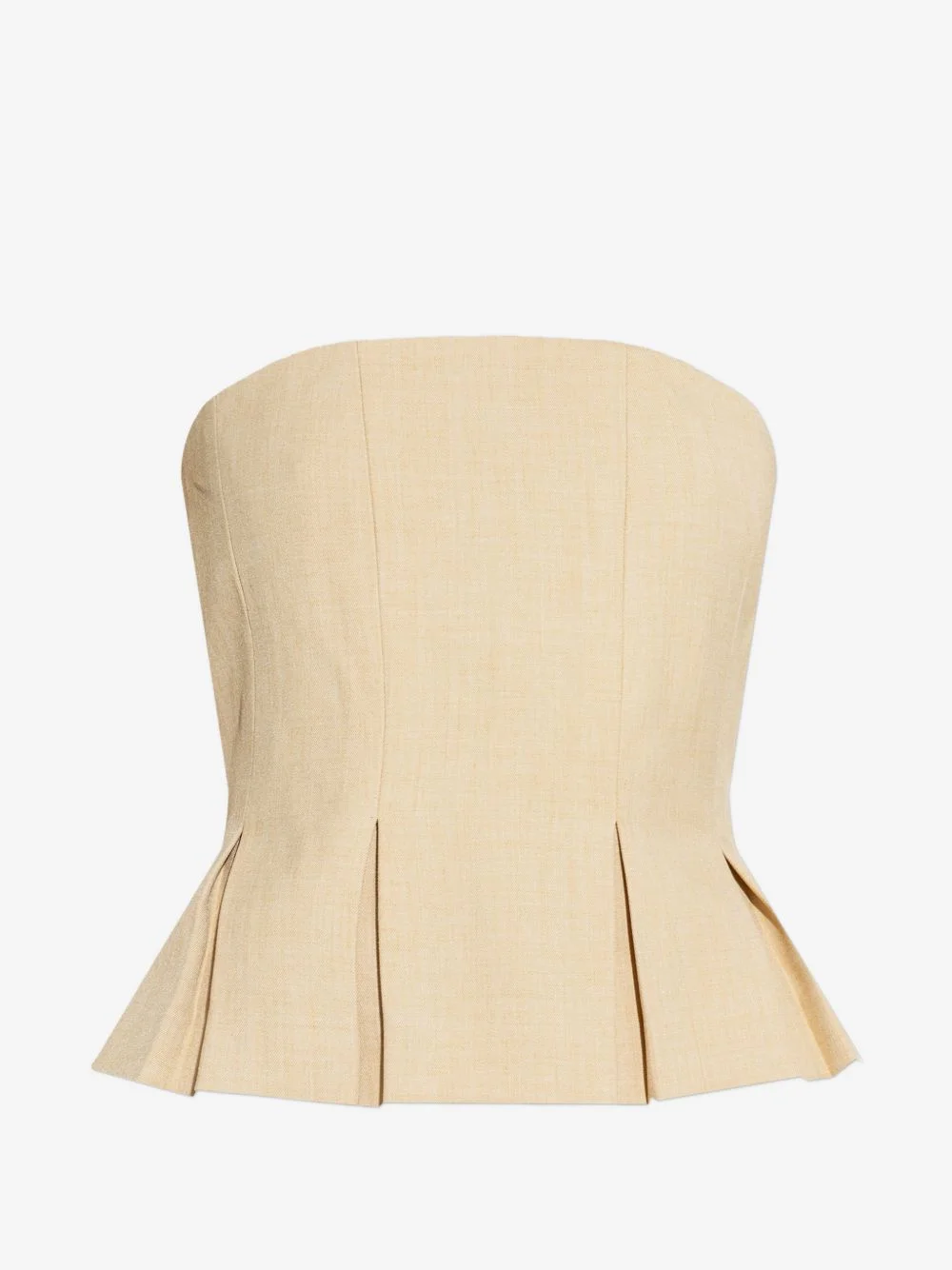 peplum strapless top - 1