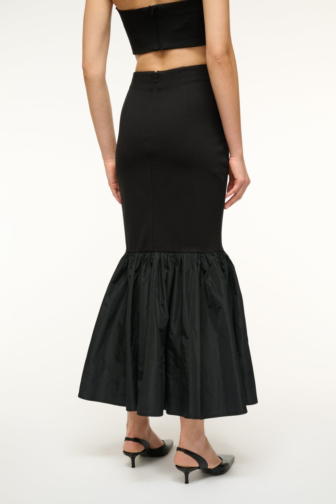 STAUD HAWTHORNE SKIRT BLACK - 5