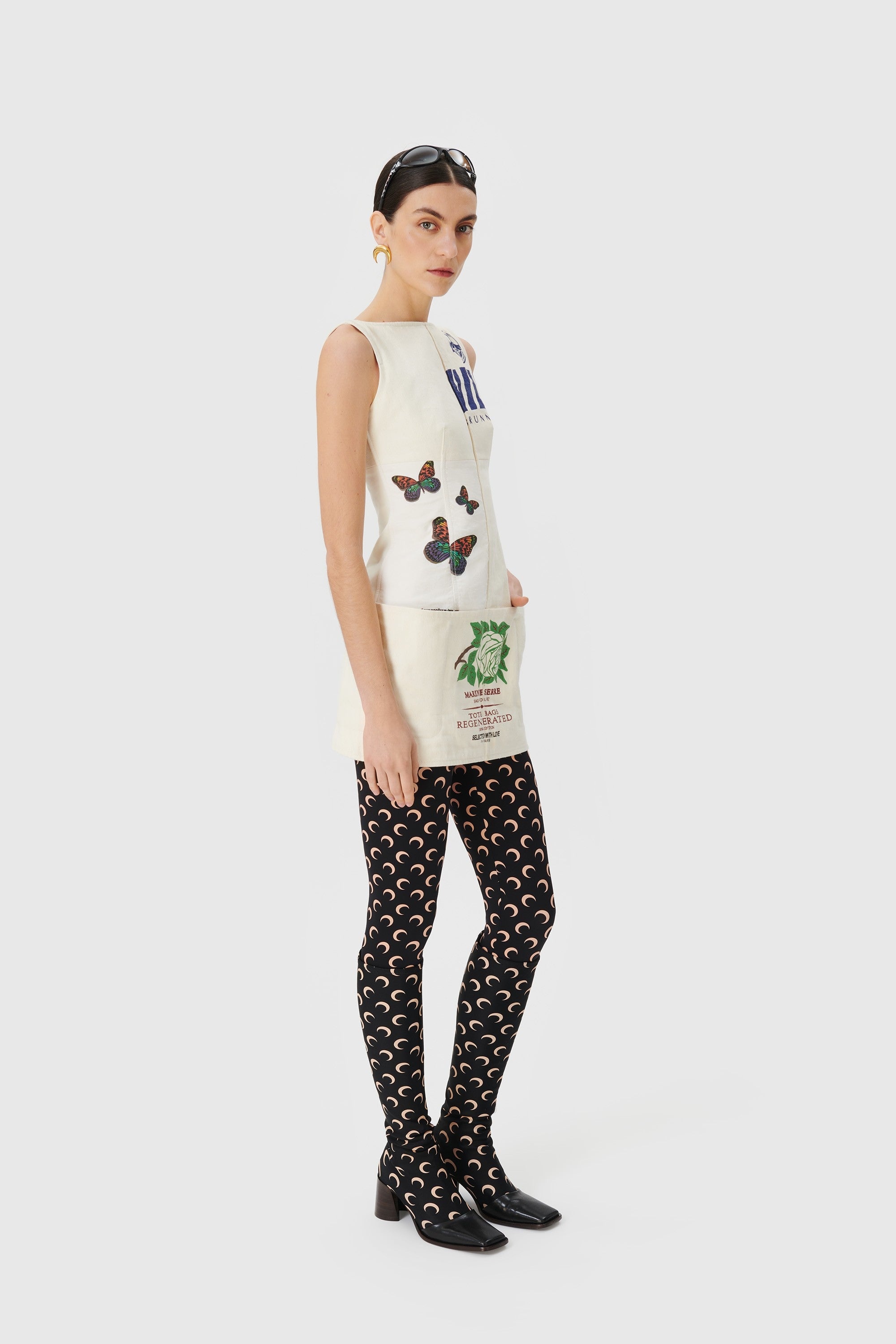 Regenerated Tote Bags Mini Dress - 3