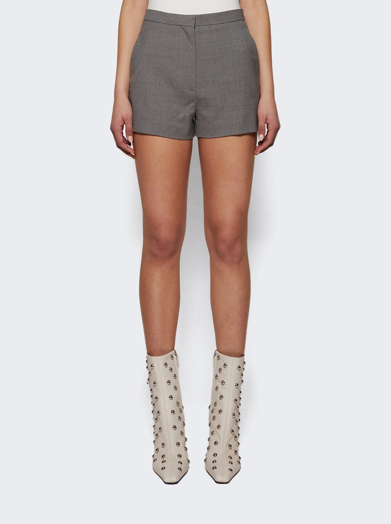 Serge Tailored Mini Shorts Grey Melange 3