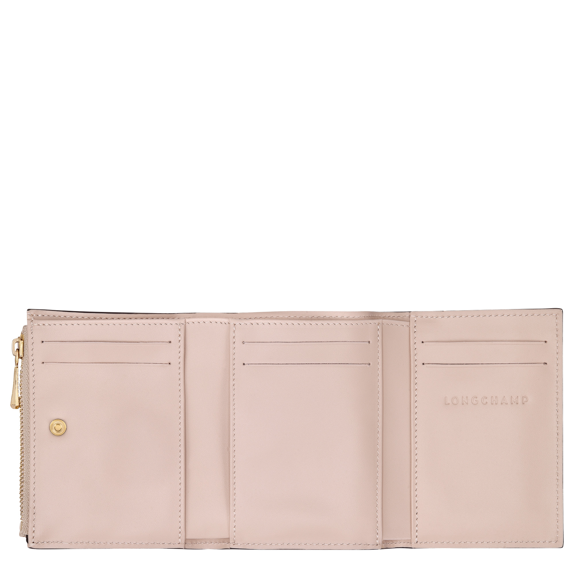 Épure Compact wallet Petal Pink - Leather - 3