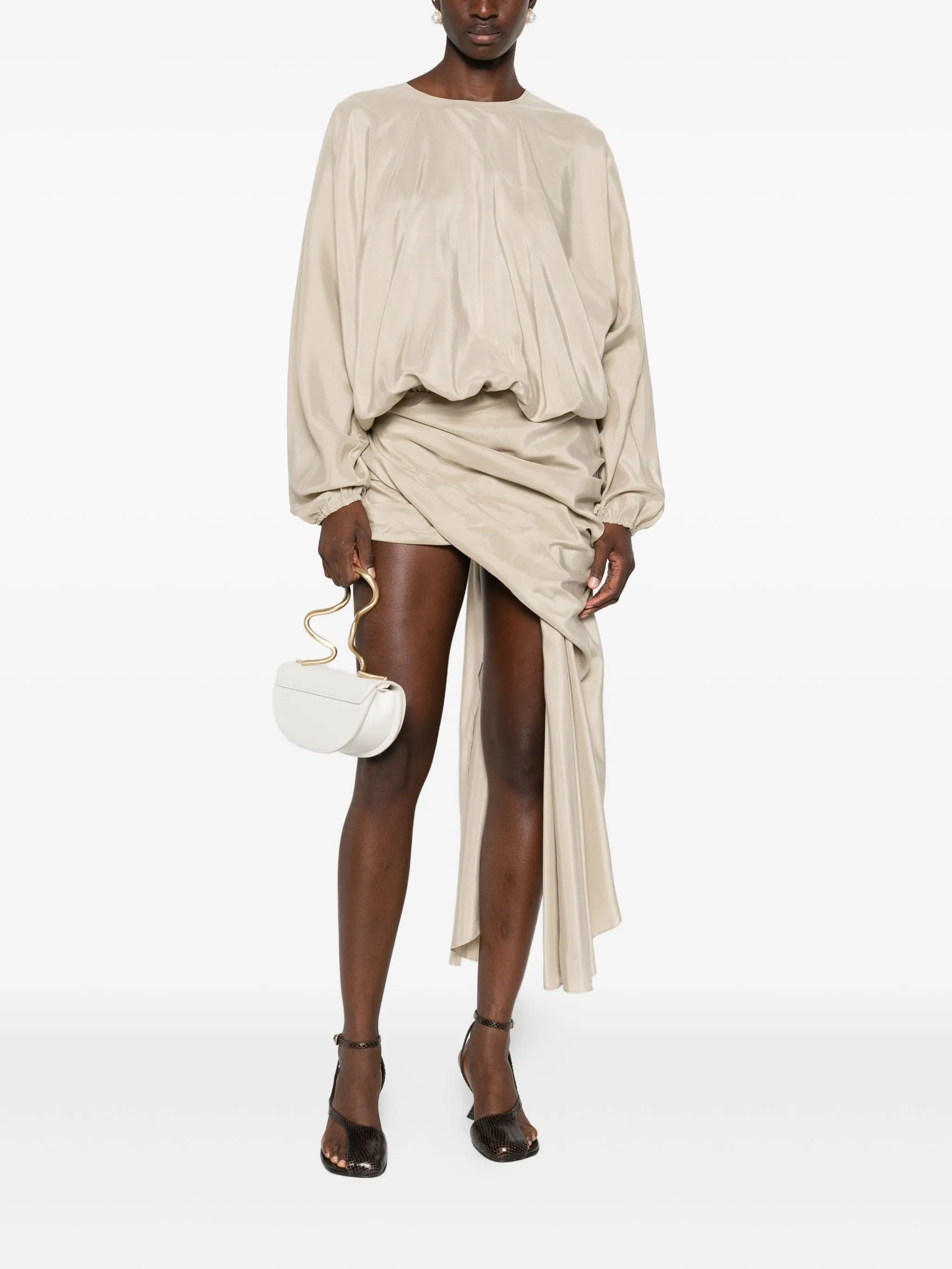 Christopher Esber Draped Silk Dress - 4