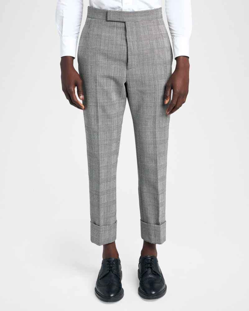 Men's Prince of Wales Straight-Leg Trousers 4