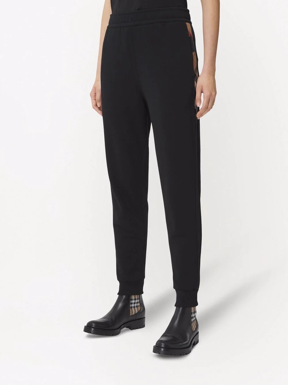 Stephan Vintage Check-detail track pants - 3