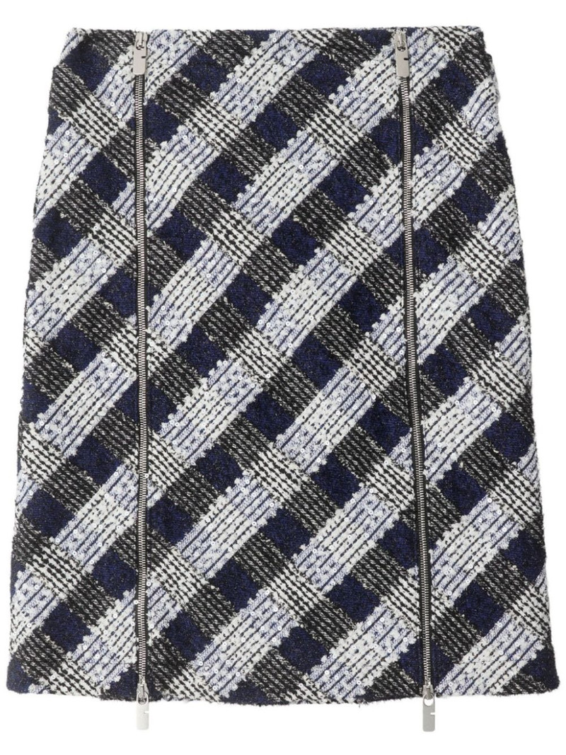 Check tweed skirt 1
