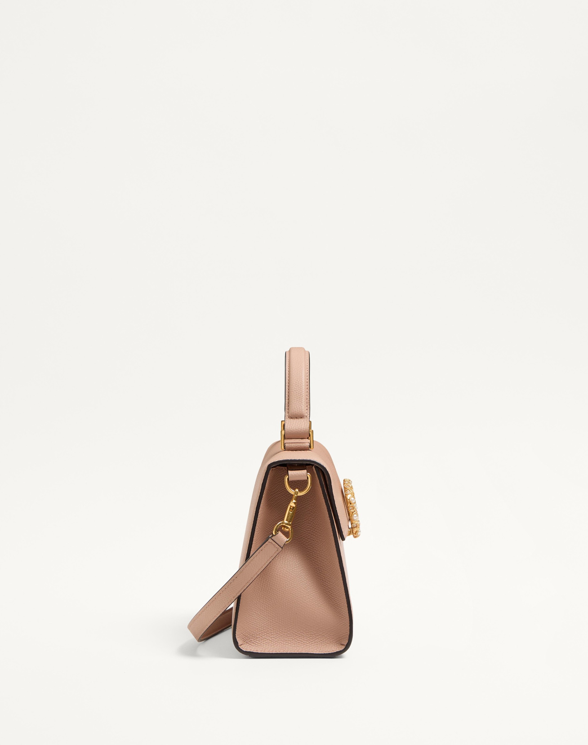 VALENTINO GARAVANI VSLING SMALL HANDBAG IN GRAINY CALFSKIN WITH JEWEL LOGO - 4