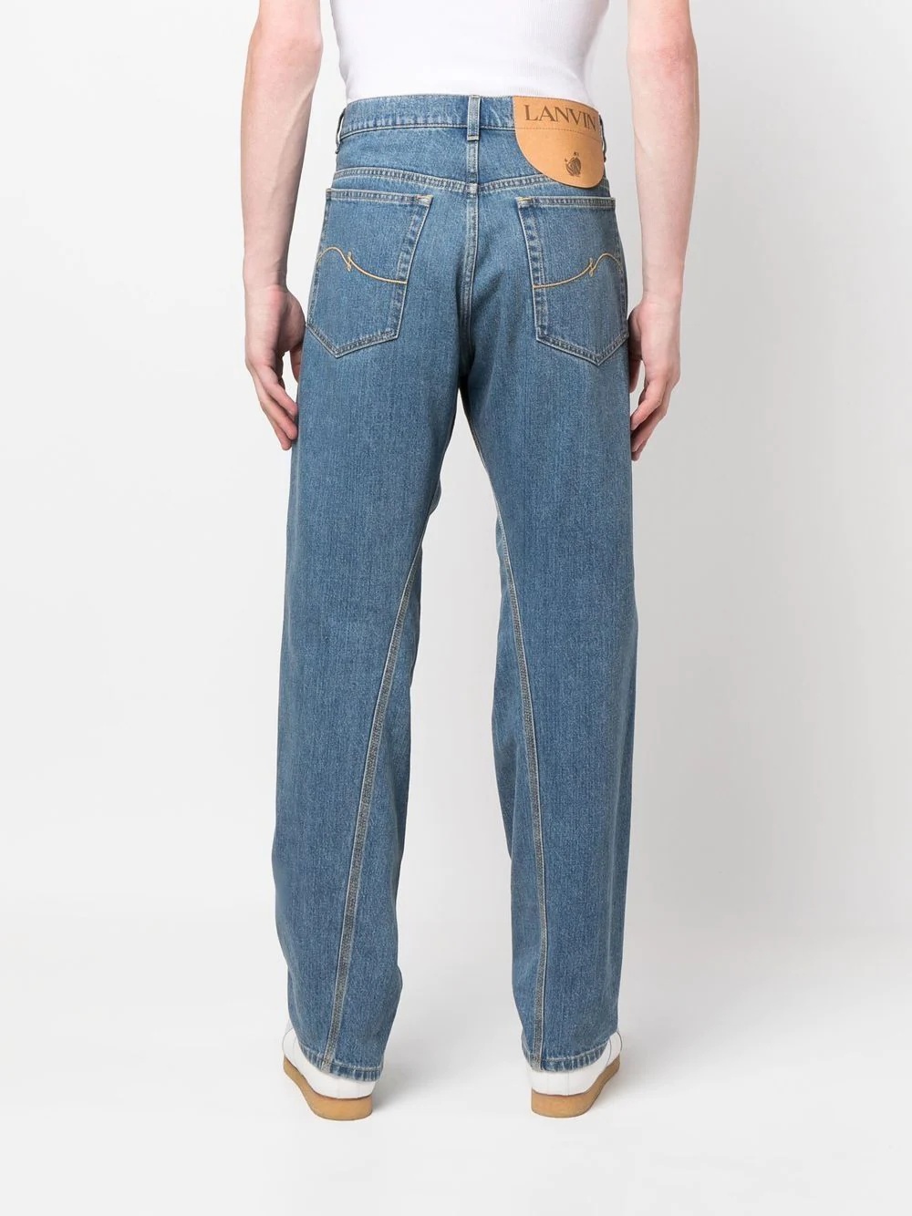 high-waist regular-fit jeans - 4