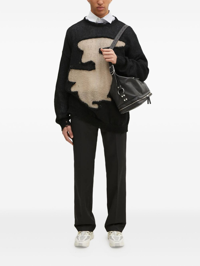 MM6 Maison Margiela distressed-effect sweater outlook