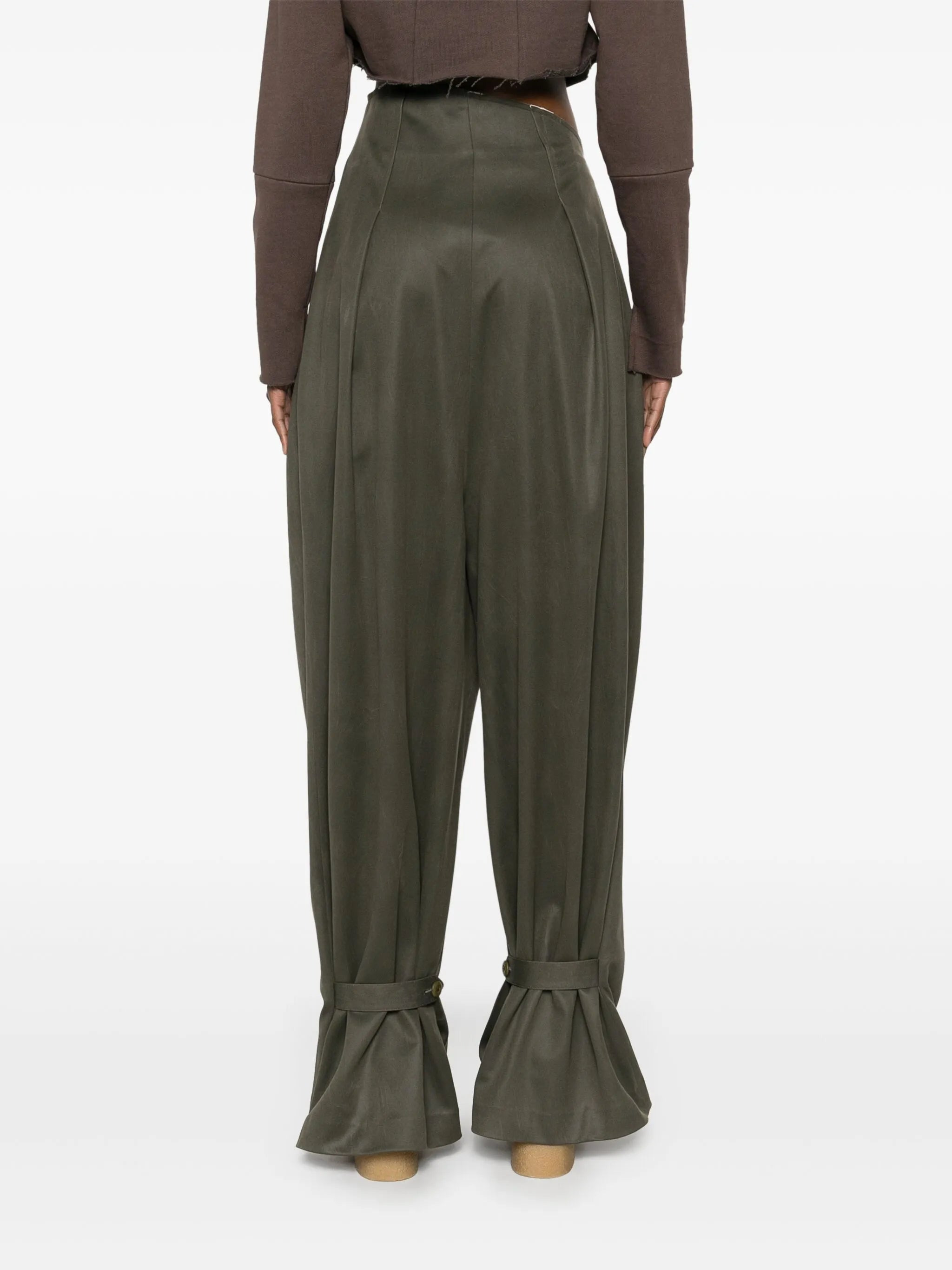 faux-suede trousers - 4