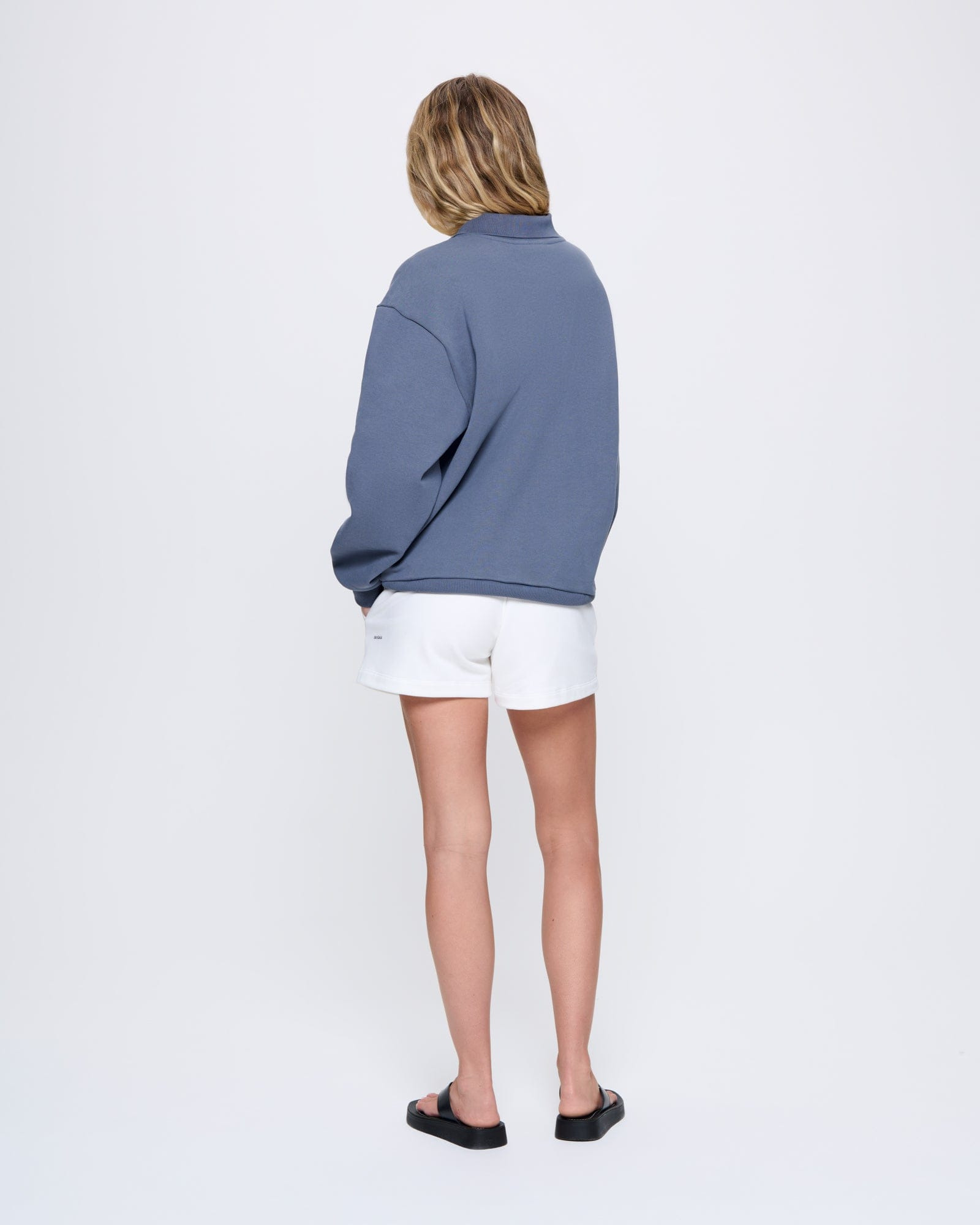 Womens DNA Heavyweight Polo Sweatshirt - Atmosphere Grey - 5