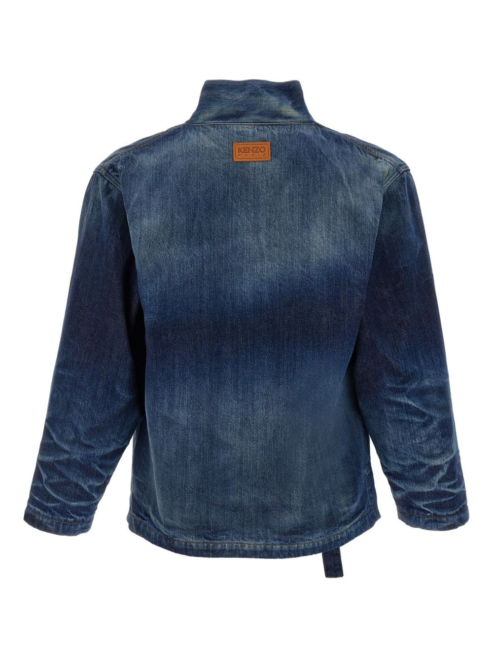 tie-front denim jacket - 2