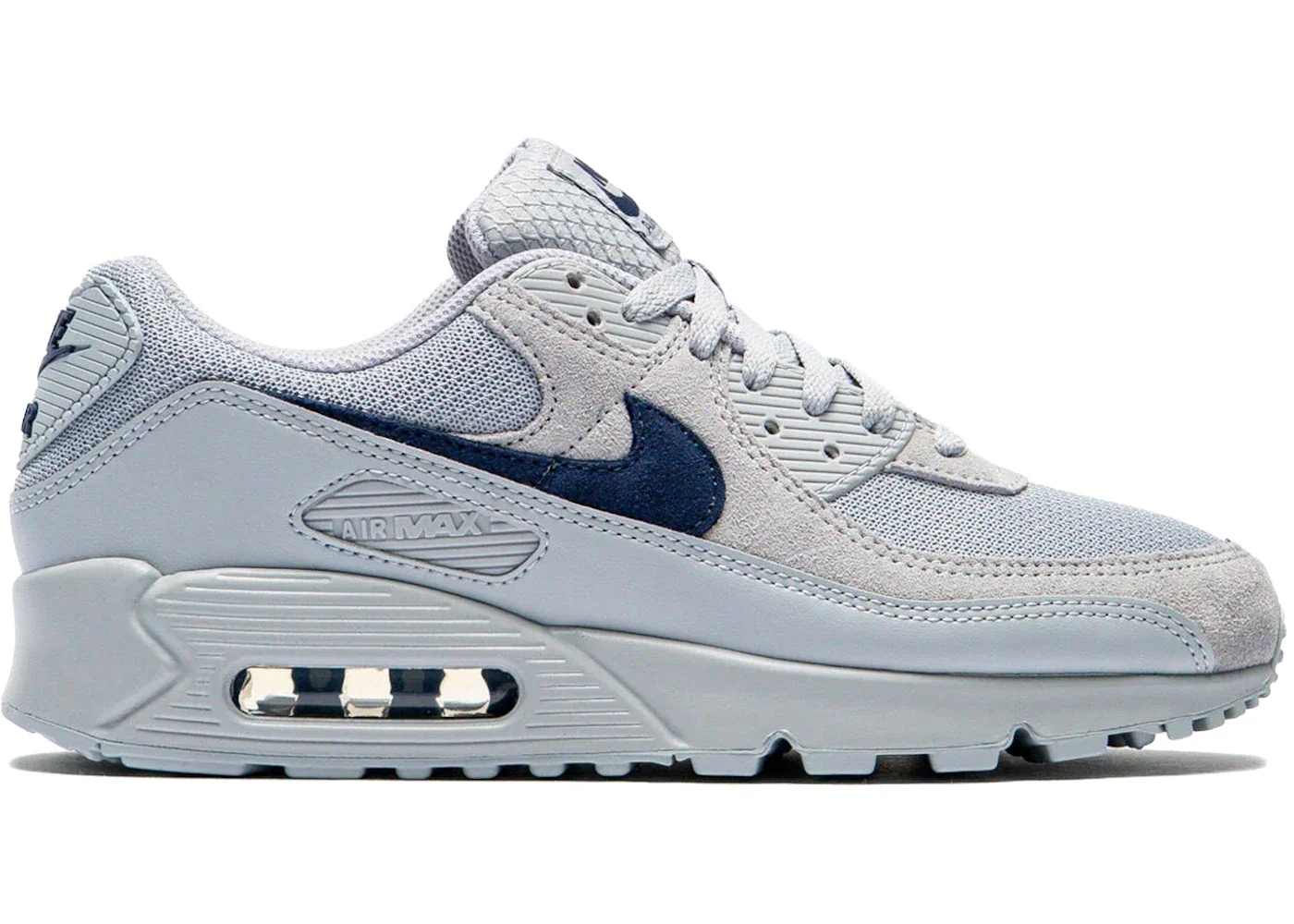 Nike Air Max 90 Wolf Grey Midnight Navy - 1
