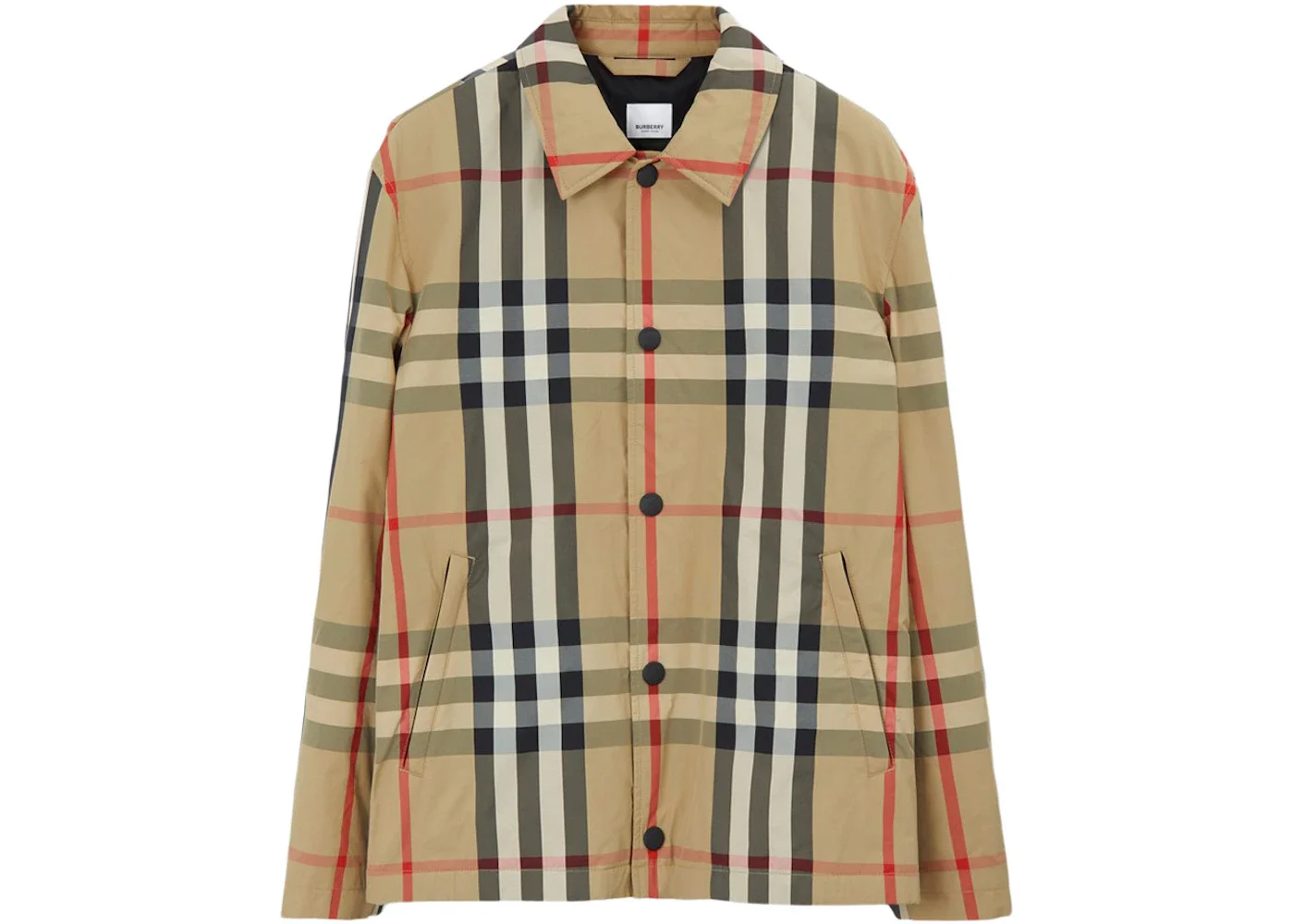 Burberry Check Nylon Jacket Black/Archive Beige - 1